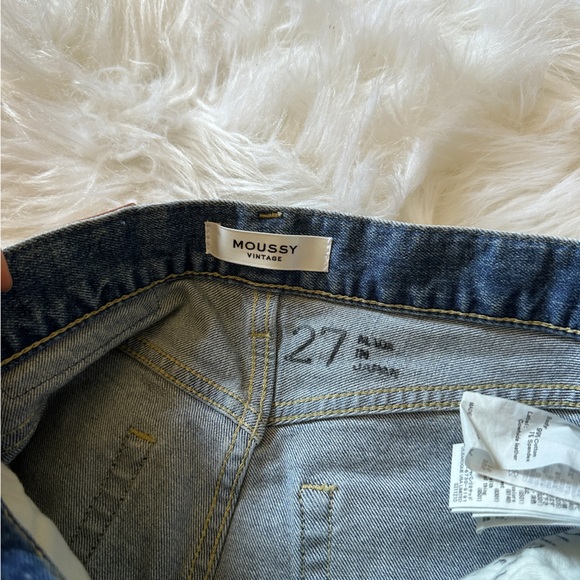 NWT Moussy Vintage Sahlen Straight Hight Rise Full Length Jeans - Picture 6 of 9